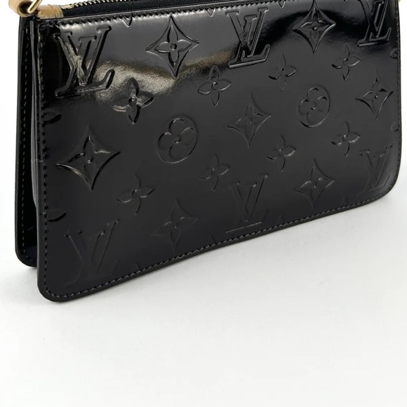 Authentic Louis Vuitton Vernis Lexington Bag (Repainted Black) w/ Gold Chain - Picture 1 of 16